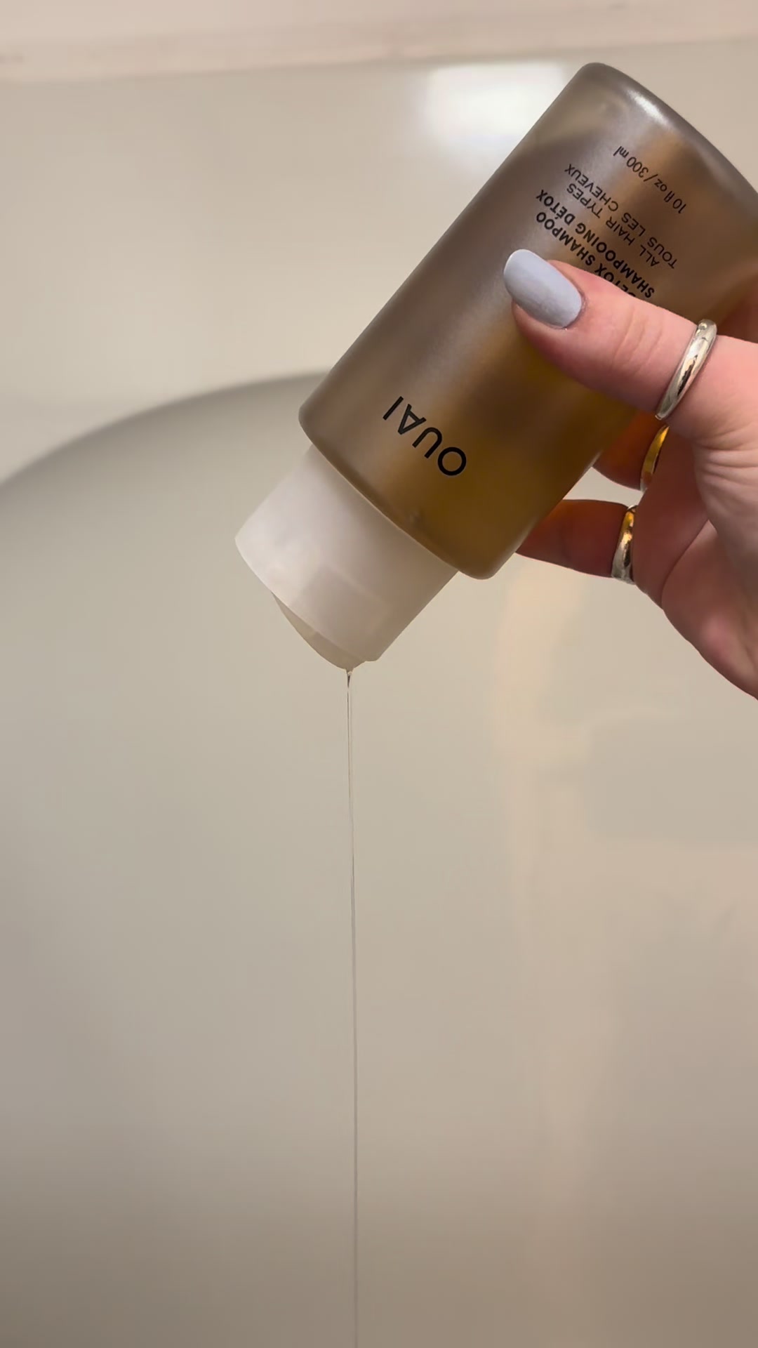 TikTok post by @jayjaymarie_ for OUAI. Caption reads: [...] residue, I’m in love. #complimentary....