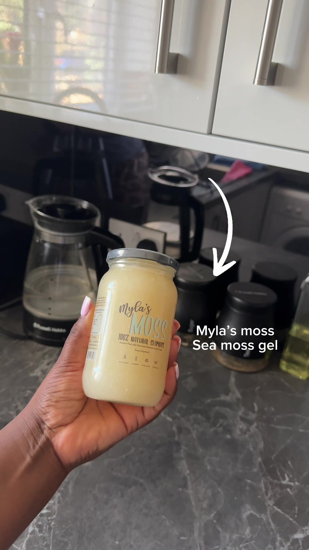 TikTok post by @sefrawills for Myla's Moss. Caption reads: [...] life out, one day at a time 🤍 @MYLASMOSS....