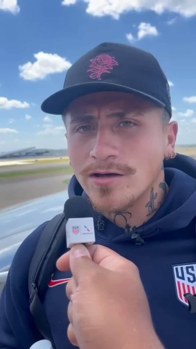 Instagram post by @usmnt for American Airlines. Caption reads: Embrace debate. Window vs. Aisle.

 ✈️....