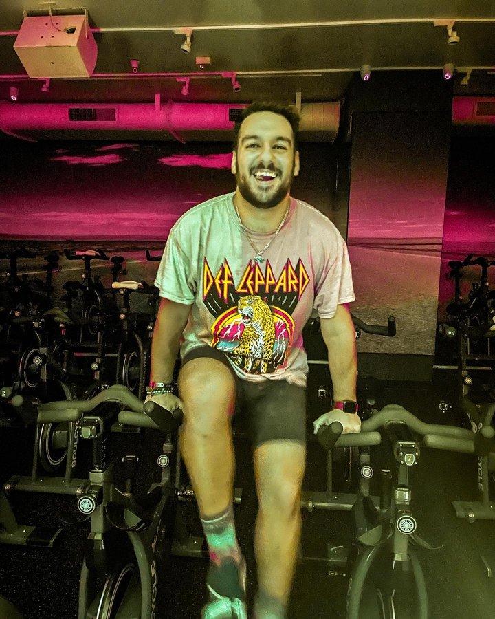 Instagram post by @sashmgash for SoulCycle. Caption reads: [...] have any qqqqqssss. 

Happy Easter!....