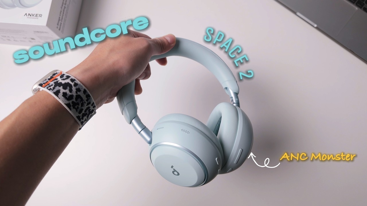 YouTube post by @Chanstechreview for Leroy’s Blend. Caption reads: soundcore Space 2 Review: How Good Is the ANC....