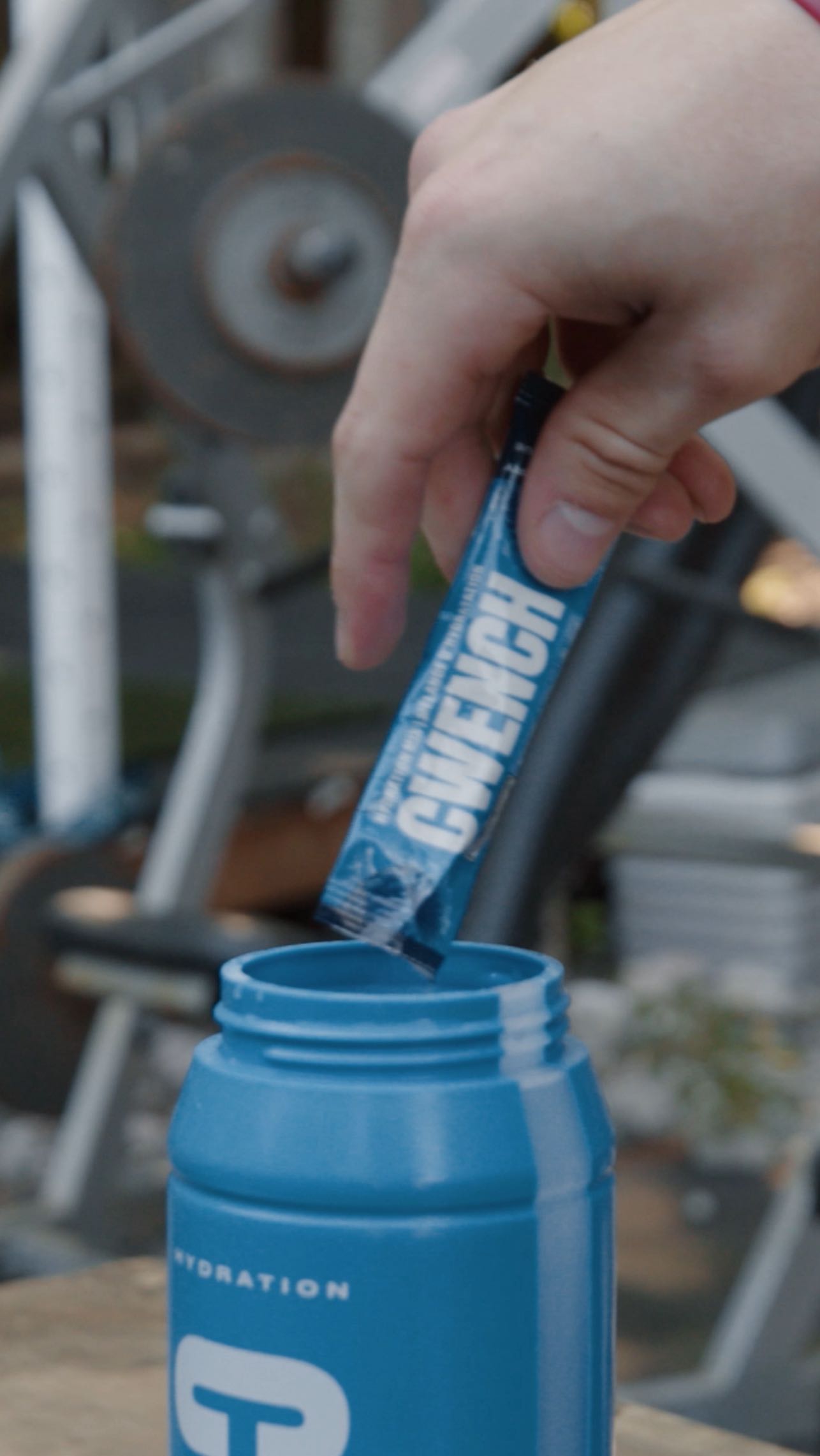 Instagram post by @tonygrecotg for CWENCH Hydration. Caption reads: [...] to announce we’re partnering with CWENCH....