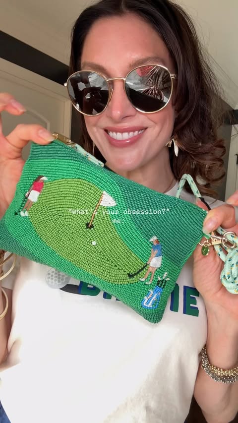 Instagram post by @kcgolfgirl_ for INK+ALLOY. Caption reads: [...] me finding the cutest accessories from....