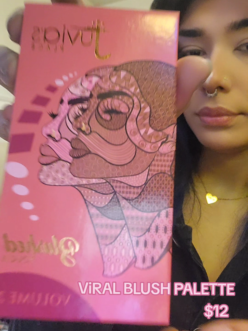 TikTok post by @moontellem for Juvia’s Place. Caption reads: iN LOVE w this #duo #blush #palette @Juvia’s Place....