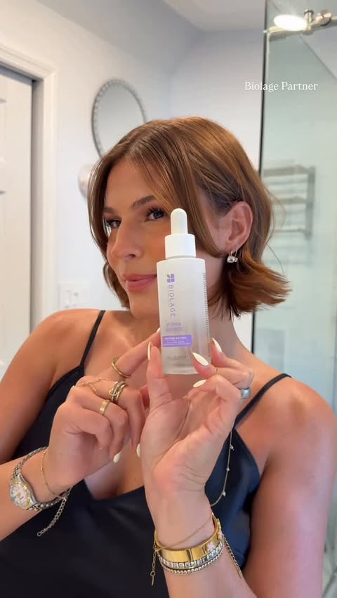 Instagram post by @kylaleelamb for Biolage. Caption reads: skincare for my hair era shop @biolage’s new Hydra....