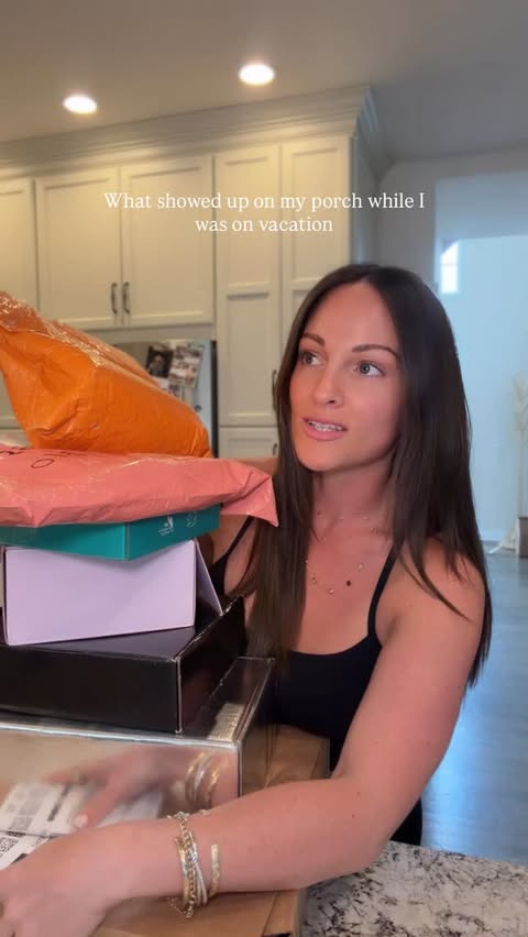 Instagram post by @tayloralboher for Create. Caption reads: Random post vacay PR unboxing!! So beyond grateful....