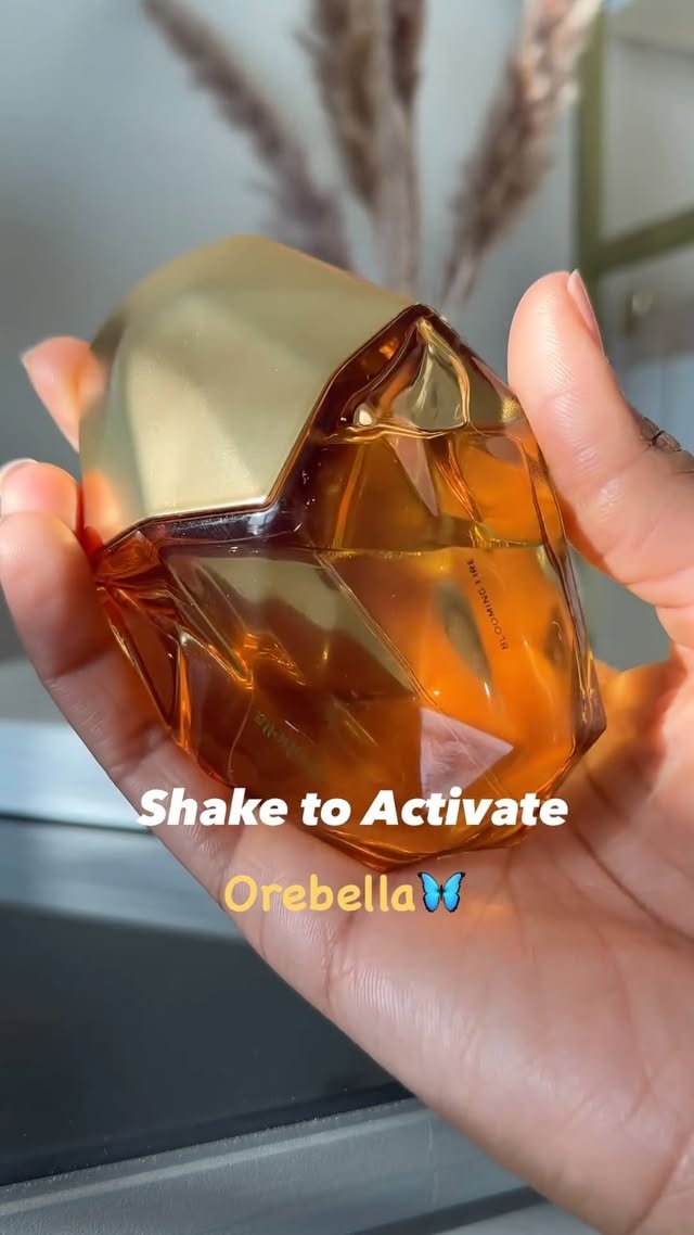 Instagram post by an influencer for Orebella. Caption reads: [...] the three scents released by @orebella In my....