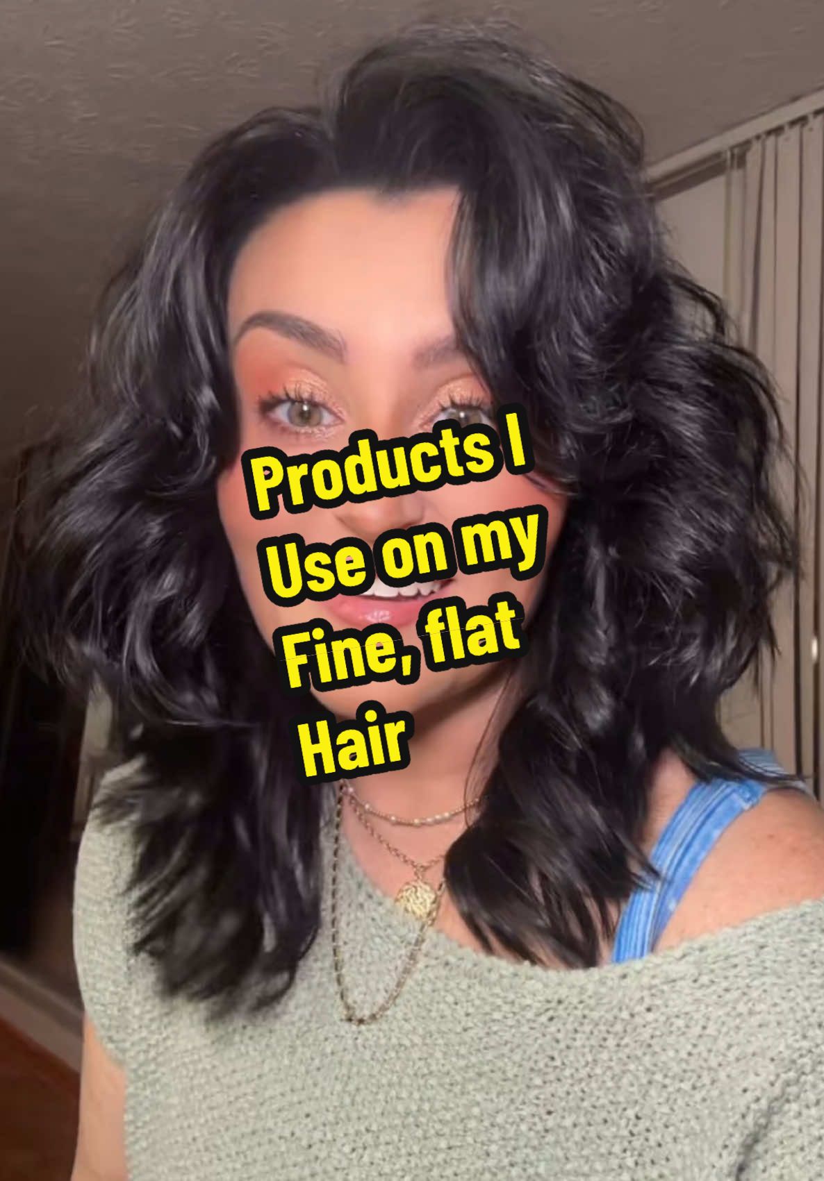 TikTok post by @tiffsghosttalk for Color Wow Hair. Caption reads: If you have fine, flat hair, now’s your chance to....