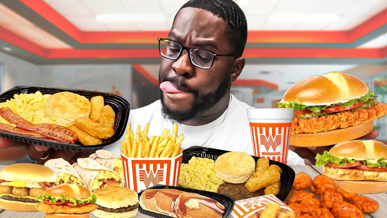 YouTube post by @SJohnsonVoiceOvers for Imagine the PossiBITLYties 🧡. Caption reads: Popping Cherries at Whataburger: HONEST Review.