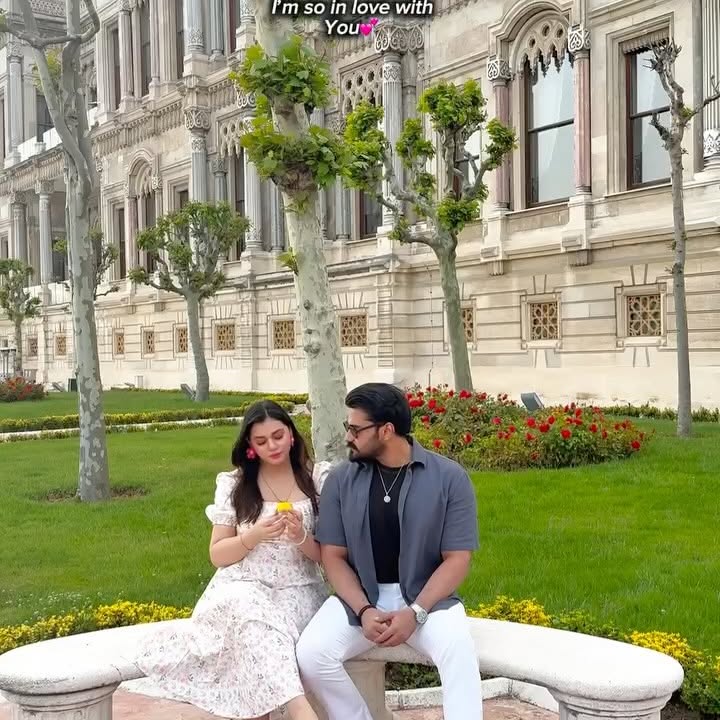 Instagram post by @mahrukhtahirrkhan for LC Waikiki. Caption reads: You can tell the flowers 🌺 
👗 @lcwaikiki....