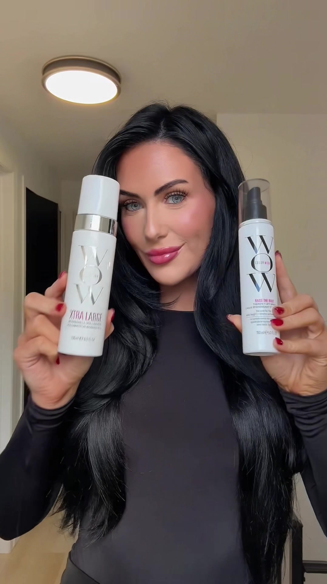 TikTok post by @kalawetzel for Color Wow Hair. Caption reads: Unwrap the most iconic blowout with the best Big....