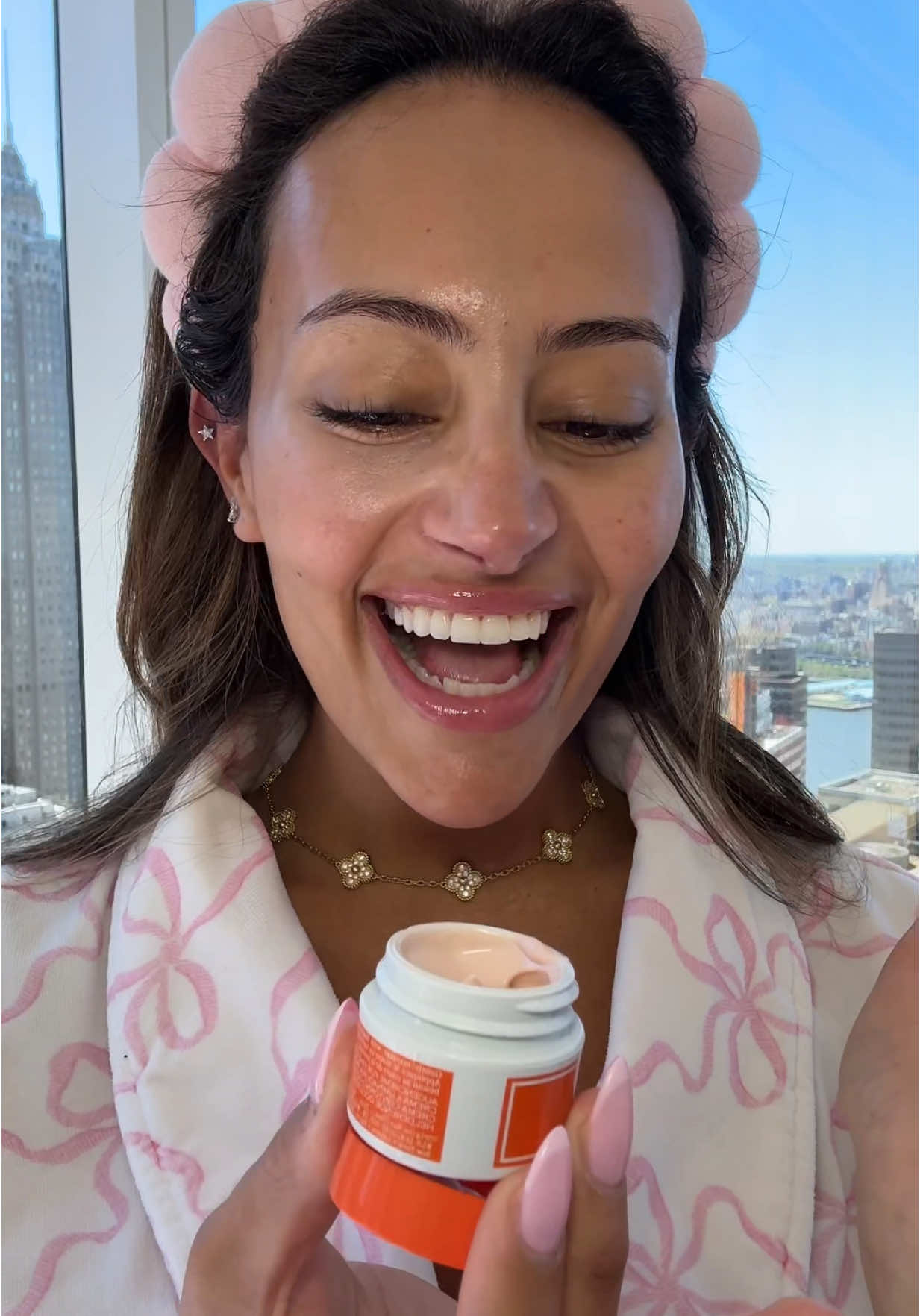 TikTok post by @xoxoemira for Origins. Caption reads: if you see me looking ✨well-rested✨ mind your....