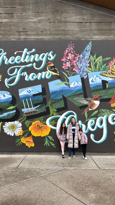 Instagram post by @megan.in.pdx for Visit Bend Oregon. Caption reads: 🌿A Family-Friendly Guide to @visitbend (Part 1)....