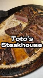 Instagram post by @longislanditalian for Discover Long Island. Caption reads: Toto’s Steakhouse 🥩  is now a top contender for....