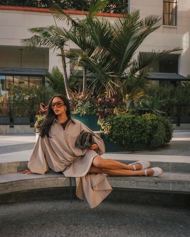 Instagram post by @miarandria for TOMS. Caption reads: Currently on repeat: the @toms Carolina Mary Jane....