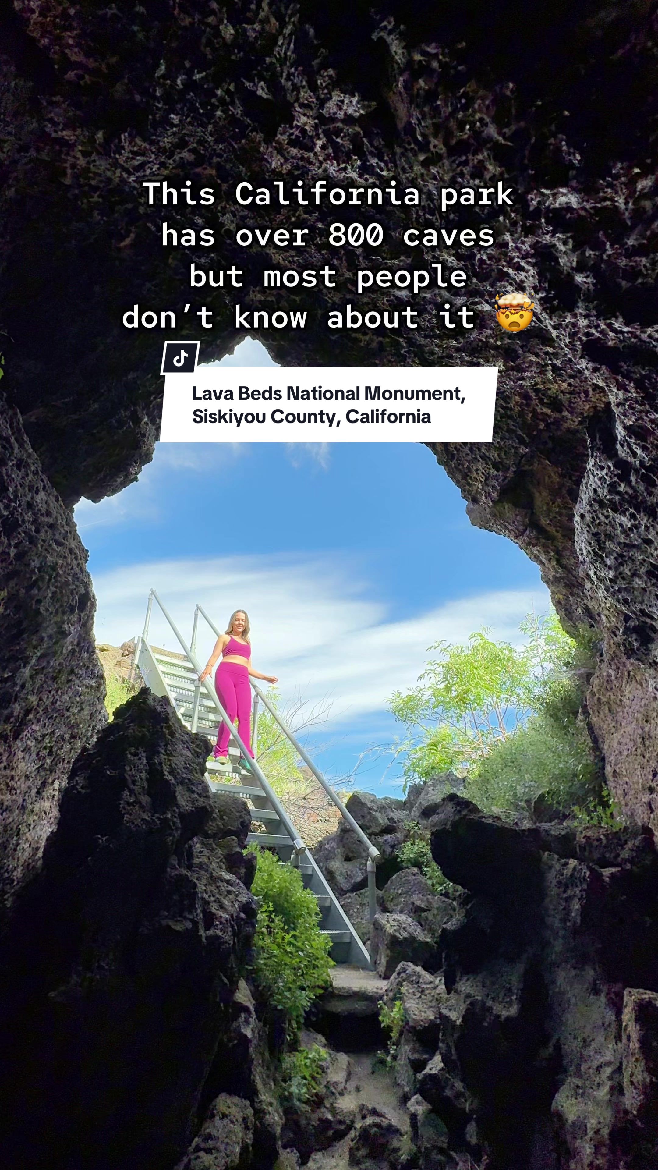 TikTok post by @asyatravels for Visit California. Caption reads: One of the coolest places I’ve ever been! 📍 Lava....