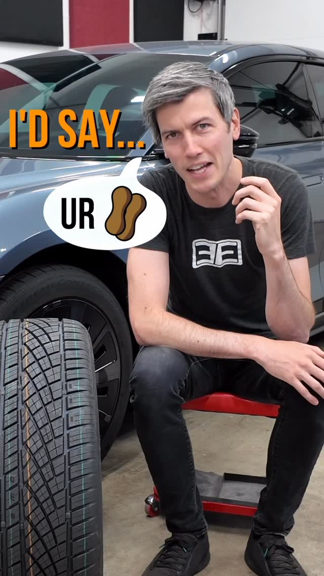 Instagram post by @engineeringexplained for Continental Tire. Caption reads: ExtremeContact DWS06 Plus! 🙌 #Ad If you want a....