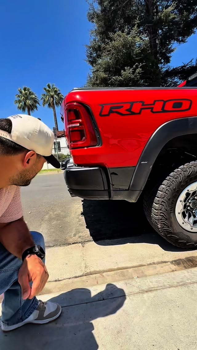 Instagram post by @brock for Ram Trucks. Caption reads: Legends - Brock the builder back at it again, this....
