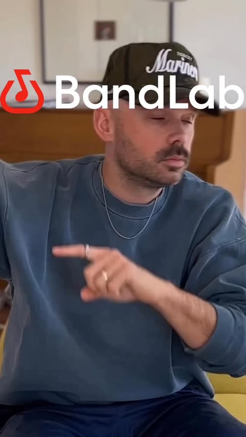 Instagram post by @wshanelance for BandLab. Caption reads: record / mix on your phone w @bandlab !!!....