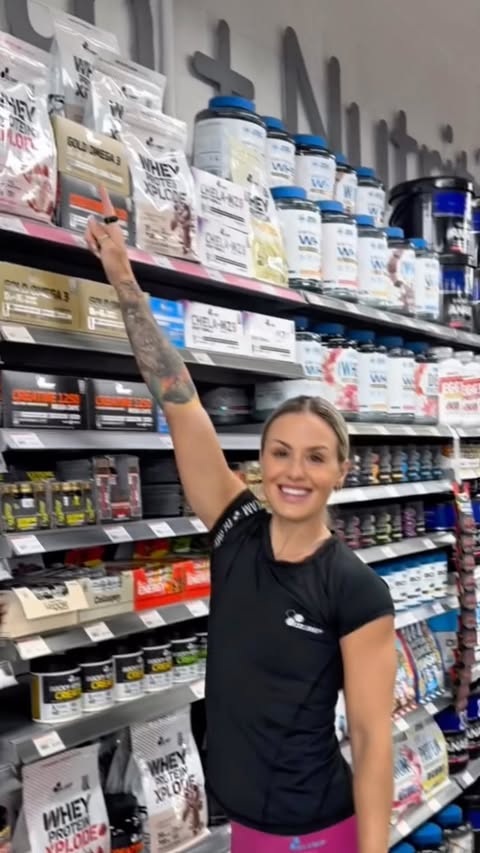 Instagram post by @charley_hybrid_teamaccomplish for Olimp Sport Nutrition. Caption reads: [...] NEWS, UK! 🇬🇧 Your favourite OLIMP Sport....