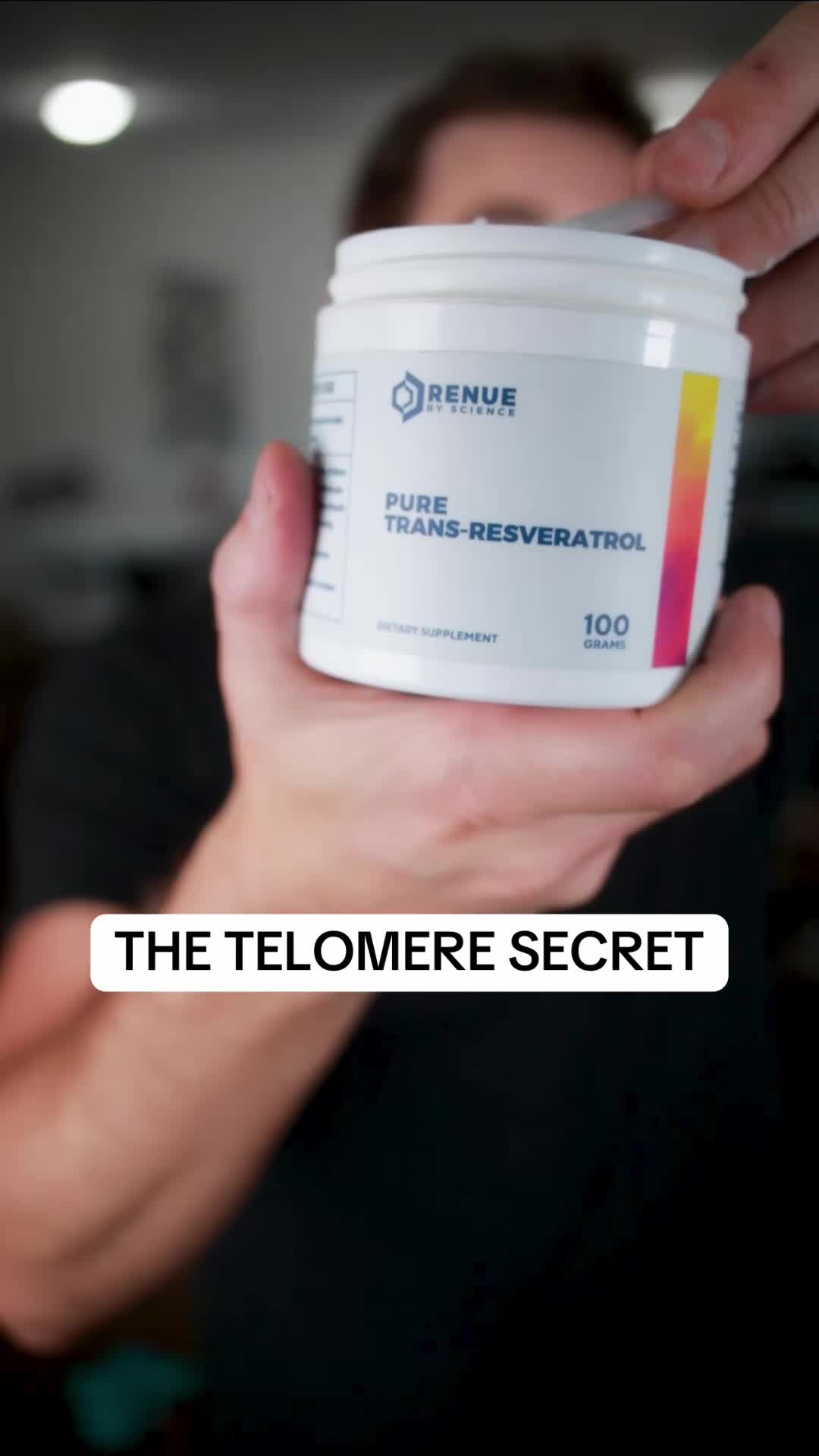 TikTok post by @paulschriner for Renue By Science. Caption reads: [...] of nine hallmarks of aging.....