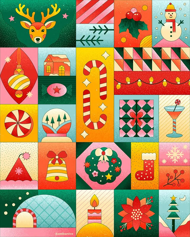 Instagram post by @ambartive for Unsplash. Caption reads: Christmas is almost here, so I made something....