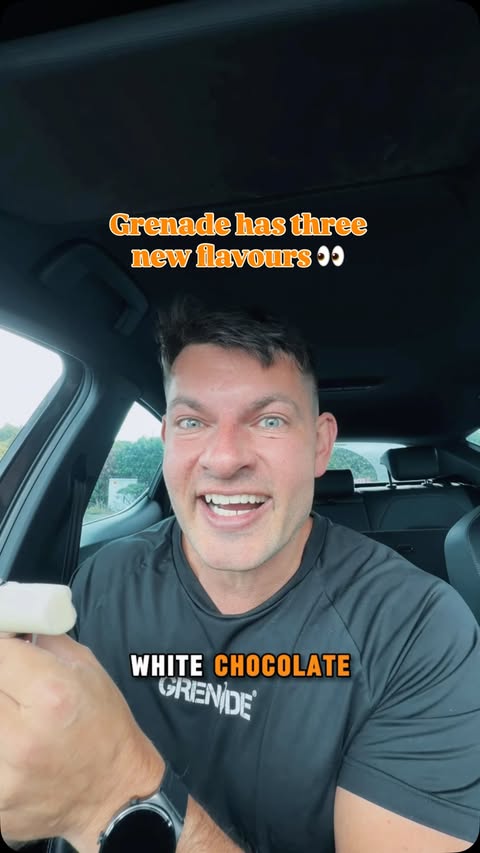 Instagram post by @martyguilfoyle for Grenade. Caption reads: [...] flavours to the soft care range from....