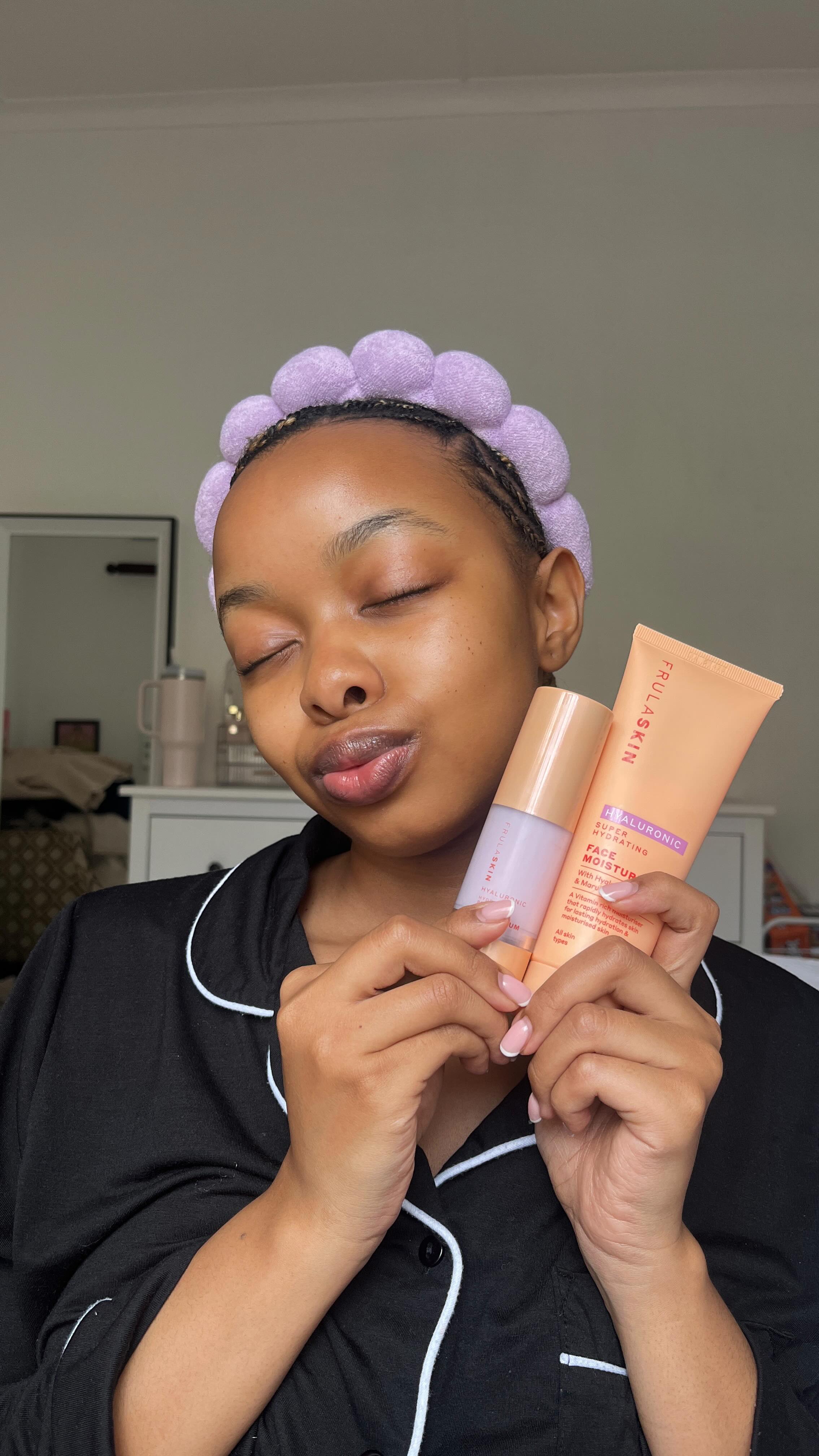 Instagram post by @tlegoo for Frulabeauty. Caption reads: [...] and made from natural products 🤩....