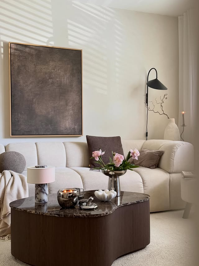 Instagram post by @home_of_harris for William Wood Mirrors. Caption reads: Wellness Day 🌸🧘🏻‍♀️🕯️ . All the calm vibes at....