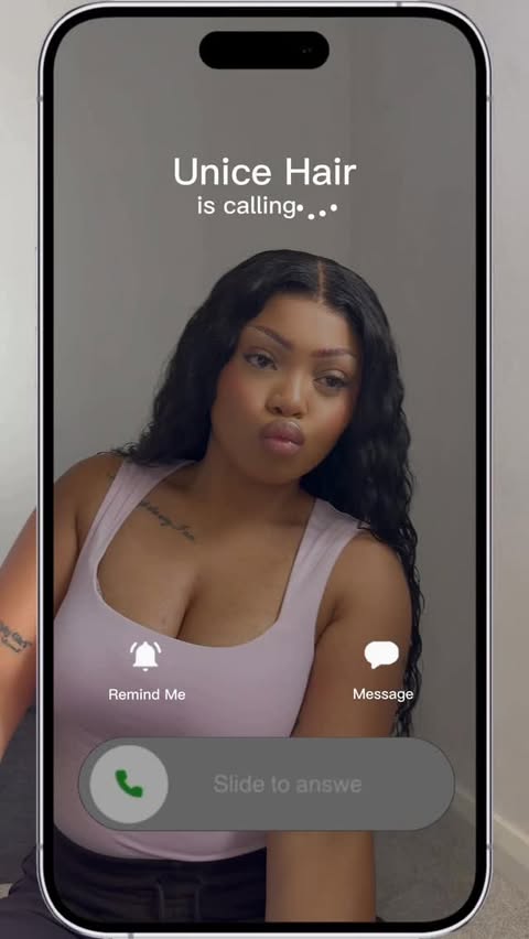 Instagram post by @the_chosen_twox for UNice Hair. Caption reads: Quick and easy 5 minute install using....