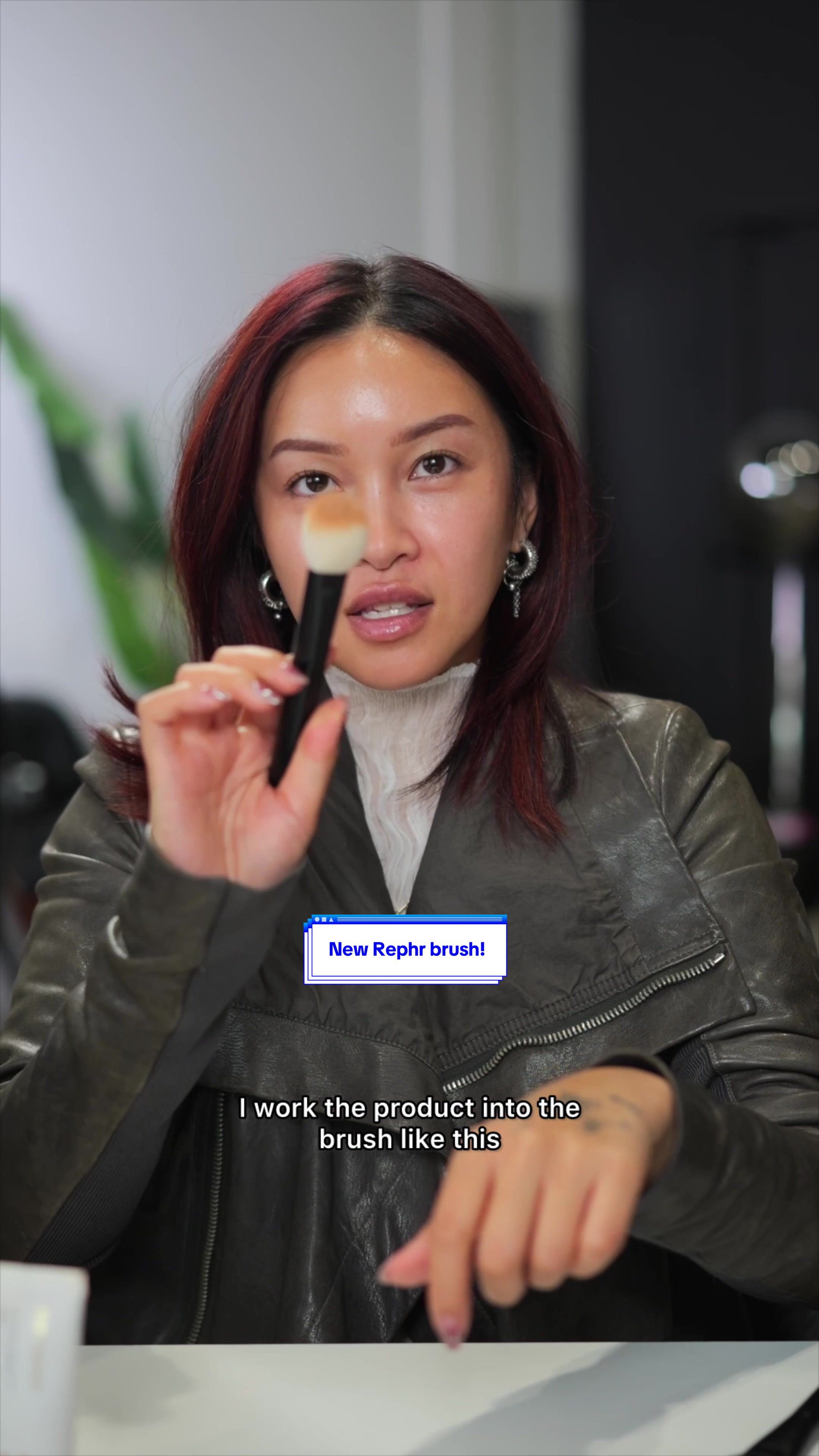 TikTok post by @judy.lim for Rephr. Caption reads: The @rephr Shodo 05 brush has quickly become one....