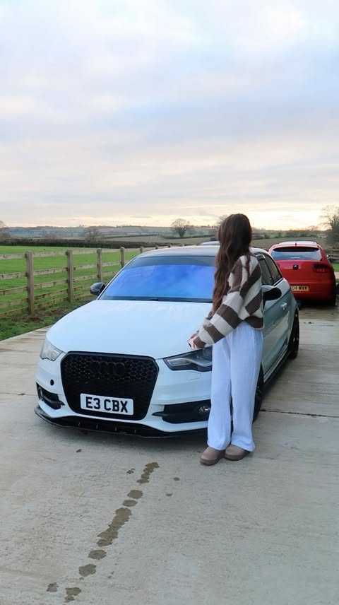 Instagram post by @chl_.oe for Carly Connected Car. Caption reads: #ad | Spread the LOVE with Carlys Valentines Day....