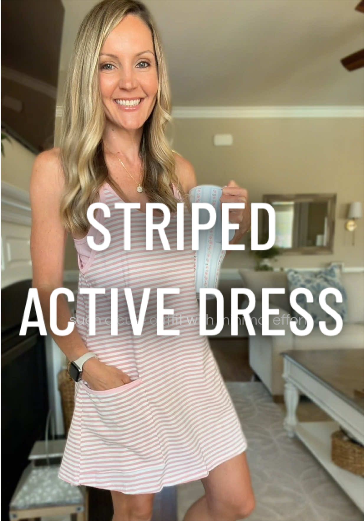 TikTok post by @hollyannblanton for SCUSTY. Caption reads: [...] summer in my favorite active dress ✨ @SCUSTY.