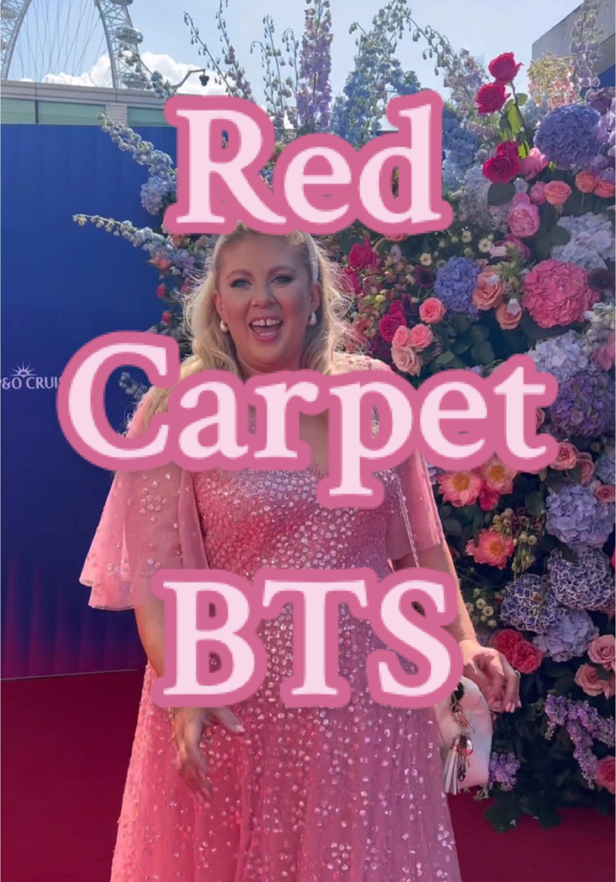 TikTok post by @louisepentland for Pom Pom London. Caption reads: [...]  Dress: @Needle & Thread  Bag: @Pom Pom....