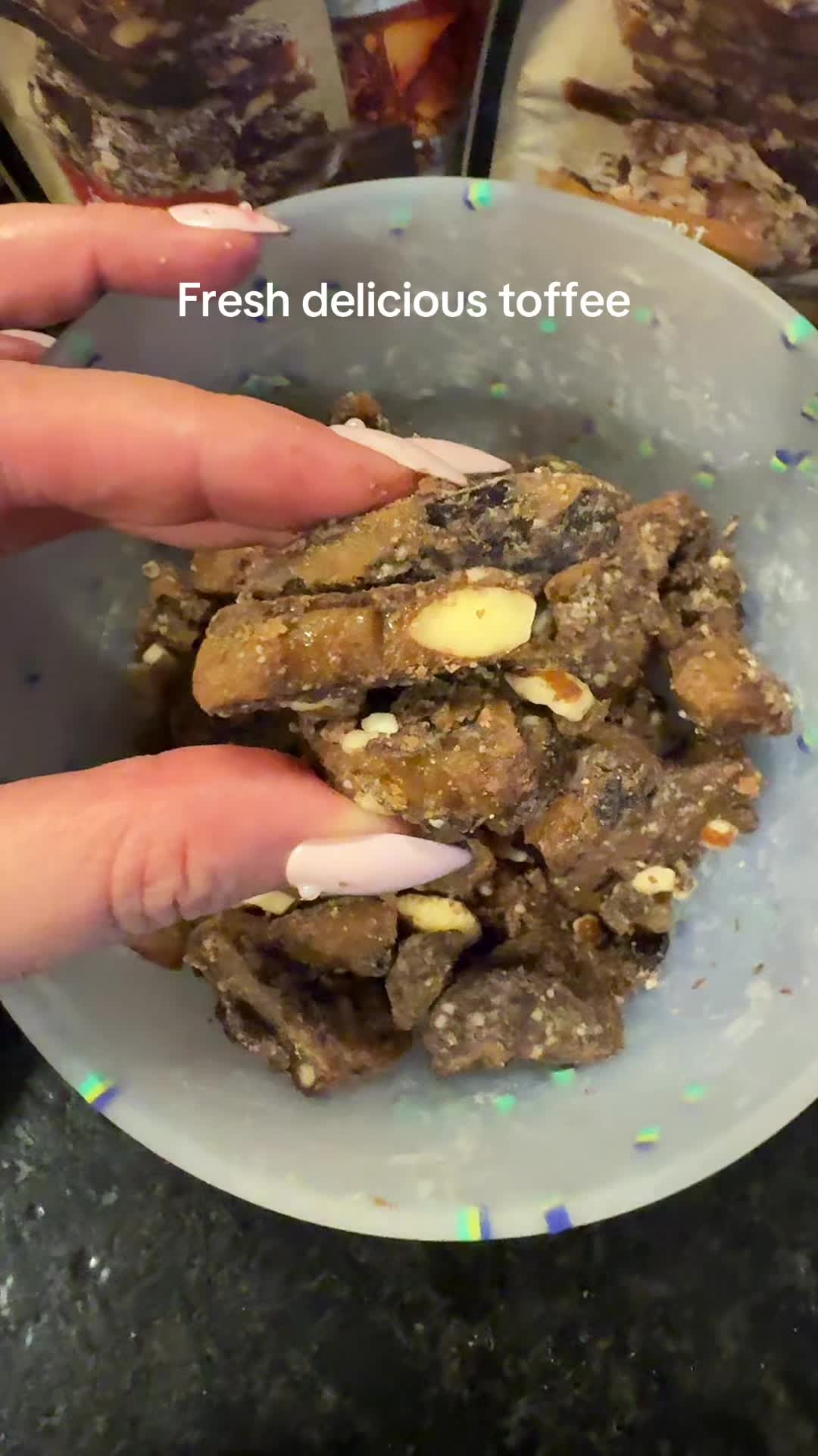 TikTok post by @joannal218 for Dave's Sweet Tooth. Caption reads: @davessweettooth you’ll need all the flavors.