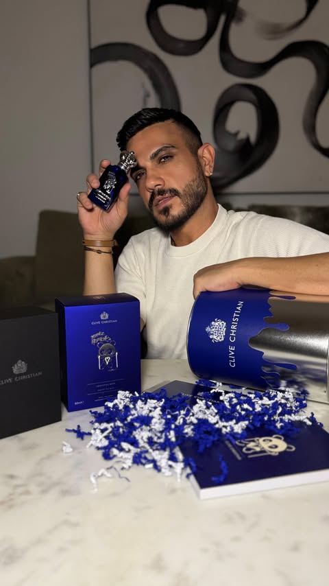 Instagram post by @chrissalloum for Bloomingdale's. Caption reads: Where fragrance meets art.
Strange Heavens Out of....