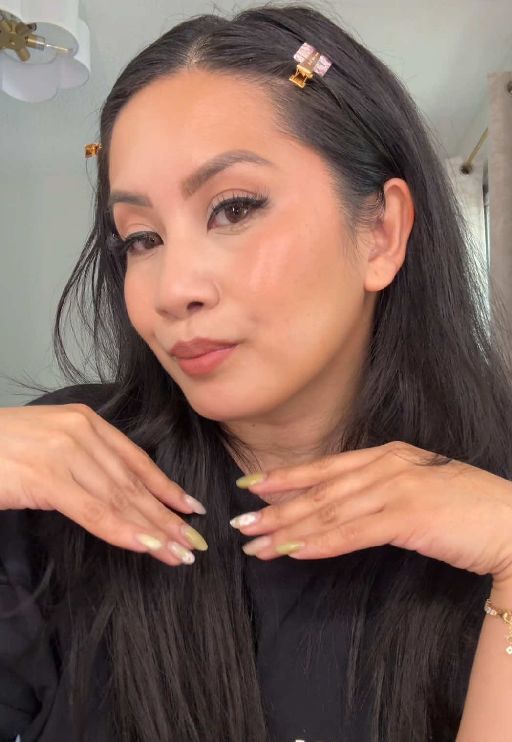 TikTok post by @jlynlovee for BASMA Beauty. Caption reads: [...] US @ILIA Beauty @tarte cosmetics @BASMA....