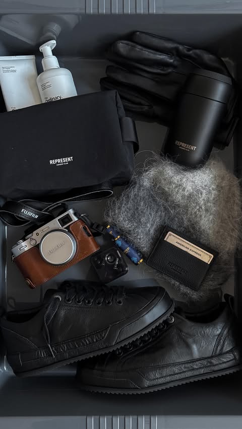 Instagram post by @blvckmvnivc for REPRESENT CLO. Caption reads: [...] you in the holiday spirit. Check out....