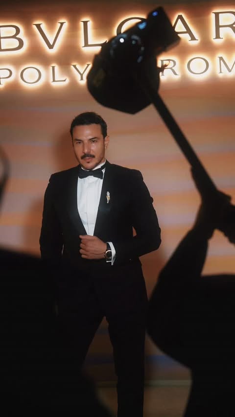 Instagram post by @basselkhaiatofficial for Bulgari. Caption reads: A remarkable night in Dubai ✨
Bvlgari presents....