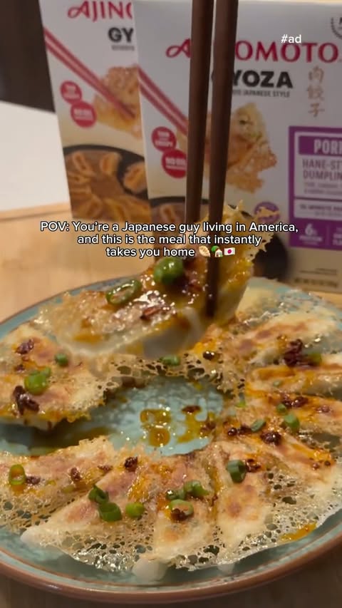 Instagram post by @akitriestocook for Ajinomoto. Caption reads: [...] near you at the link in my bio! #ad....