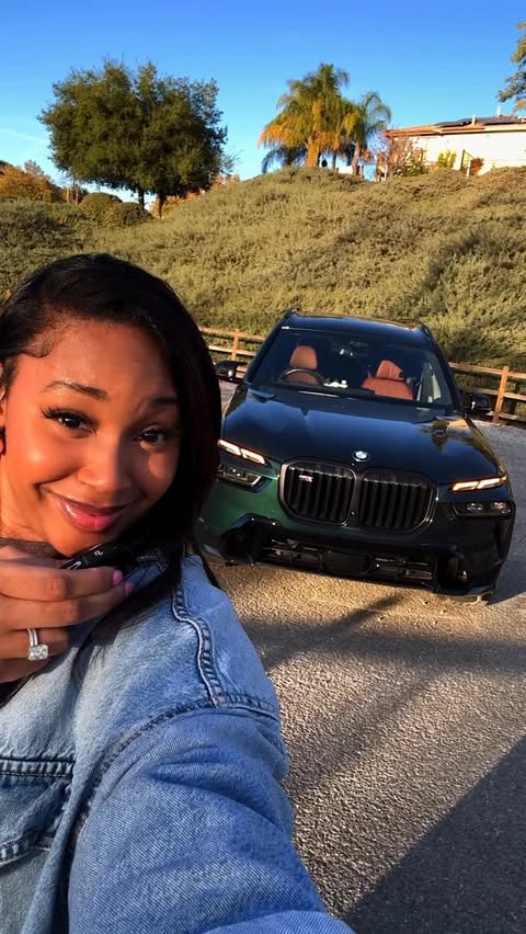 Instagram post by @luv_jjp for BMW USA. Caption reads: BMW sent another one since I’m officially “a BMW....
