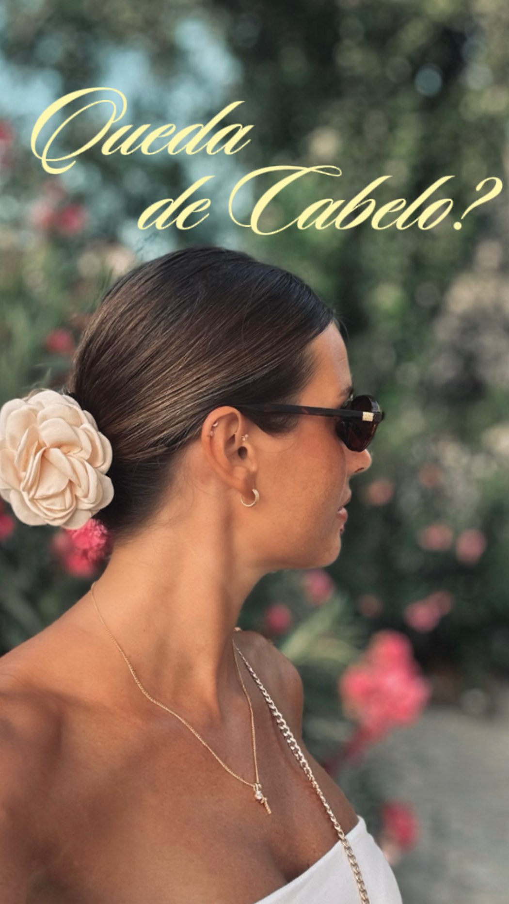 Instagram post by @jani_gabriel for René Furterer. Caption reads: Um cabelo forte, sem queda e saudável é o que....