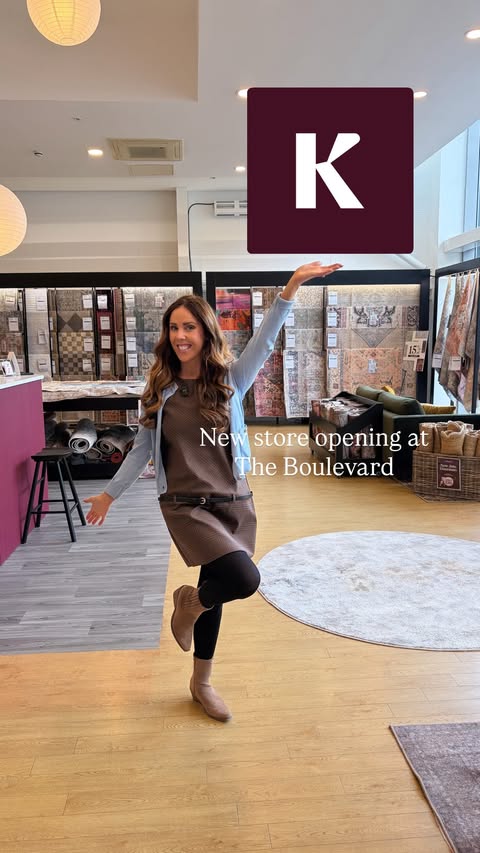 Instagram post by @theboulevardbanbridge for Kukoon Rugs. Caption reads: I had such a lovely time popping into the brand....
