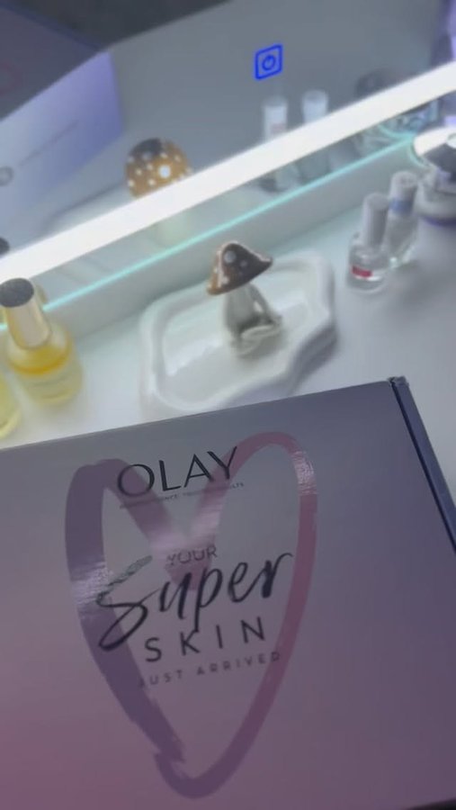 Instagram post by @momandkidlife for OLAY. Caption reads: AD ✨
Say hello to your new skincare power duo —....