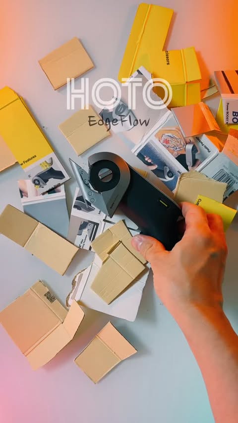 Instagram post by @lukas_sr for HOTO Tools. Caption reads: ✂️ 가위의 진화, HOTO EdgeFlow.  #광고 
종이부터 가죽까지~
285RPM....
