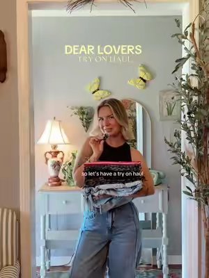 TikTok post by @logancamilleee for Dear-Lover. Caption reads: [...] AND all under $50 !? Yes please 👏🏼....