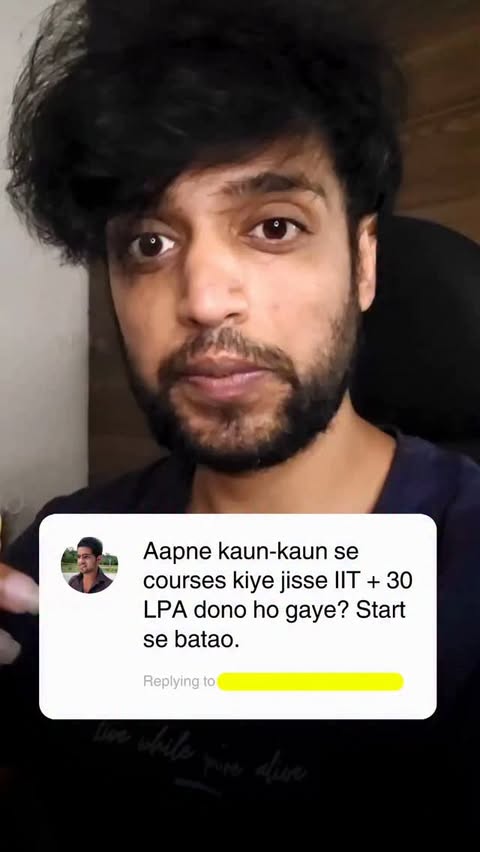 Instagram post by @rithik_codez for Udemy. Caption reads: Achieving success 🙌, comment "list" and done #iit....
