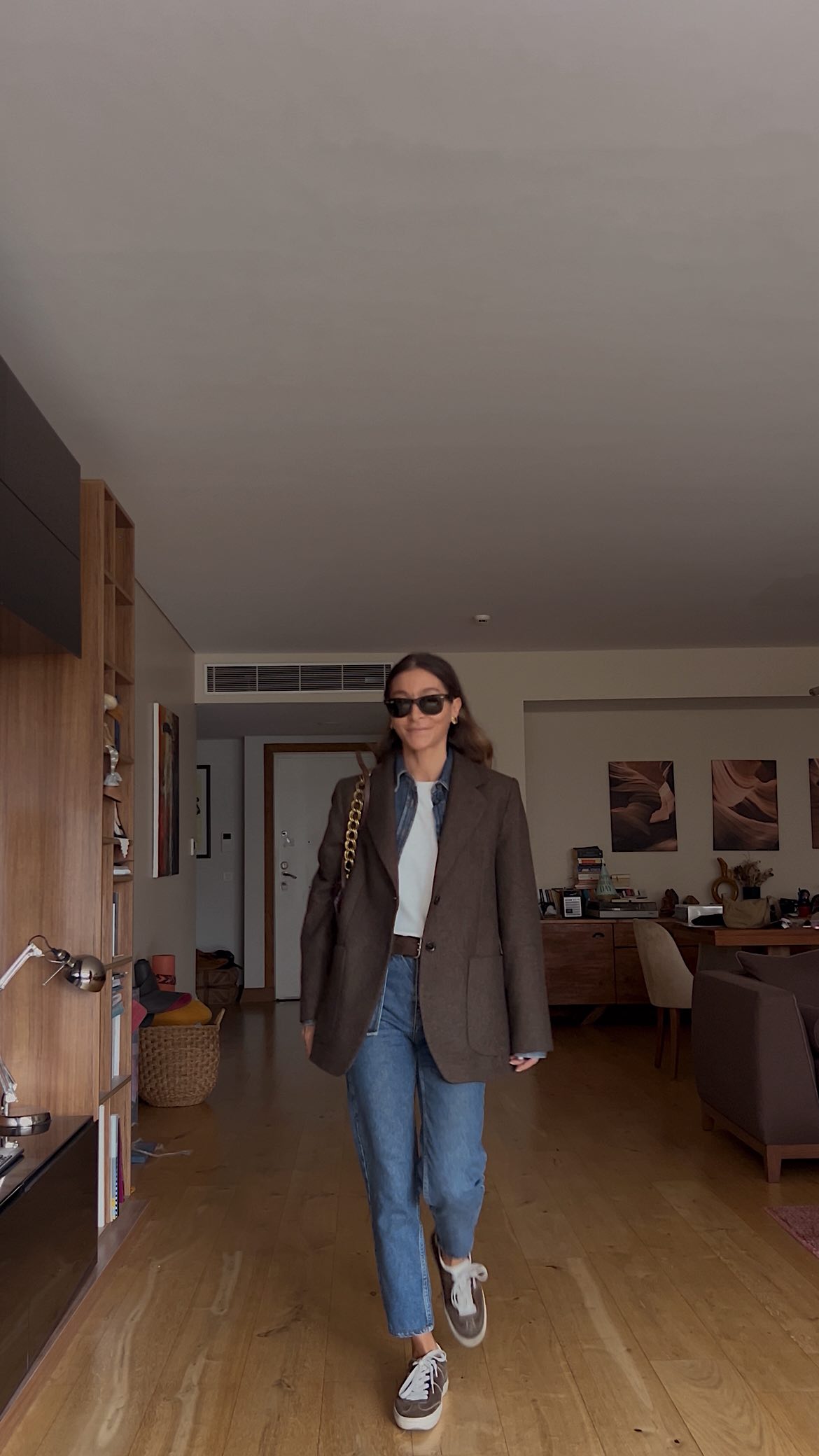 Instagram post by @dilekgun for Massimo Dutti. Caption reads: GRWM/ Today 🤎
#reklam

Bralet @fifthsenselingerie....