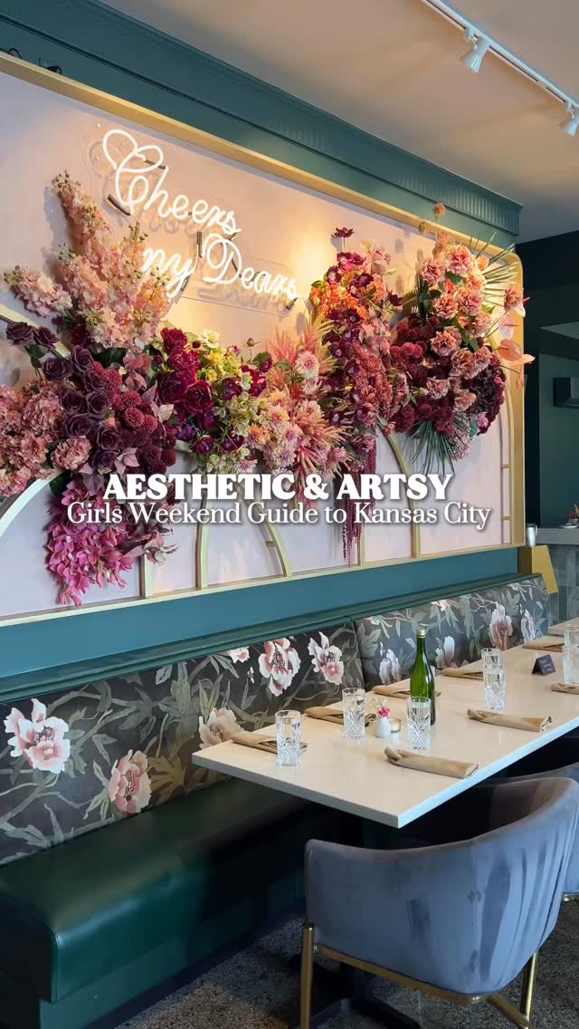 Instagram post by @travelwithbreezyy for Kendrascott. Caption reads: Aesthetic & Artsy: @visitkc Girls Weekend ⬇️

Only....