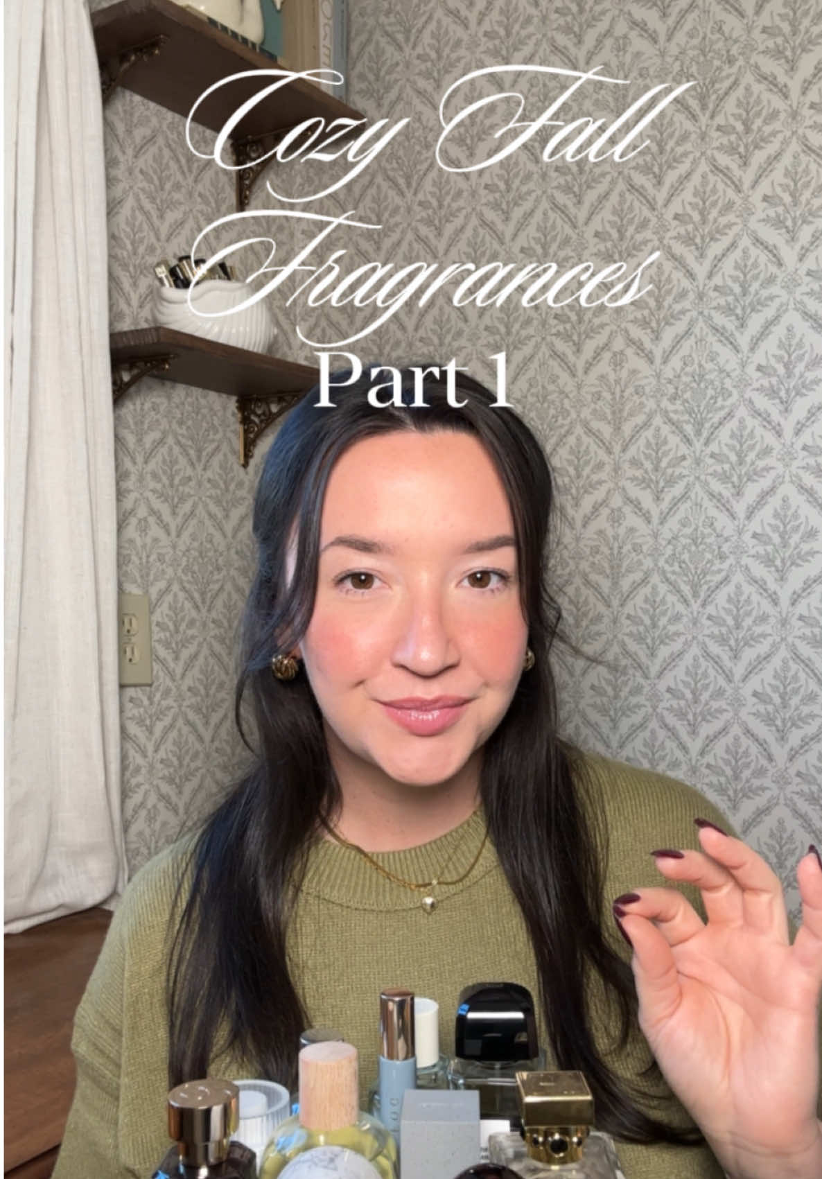 TikTok post by @fragrancefixations for Scentsplit. Caption reads: Hello fall and hello cozy fall fragrances 🍁🍂....